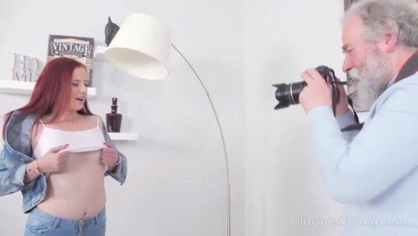 Tiffani Love: Grey-Haired Photographer's Seduction of the Brunette for Facial - xxxfiles.com on freevids.org