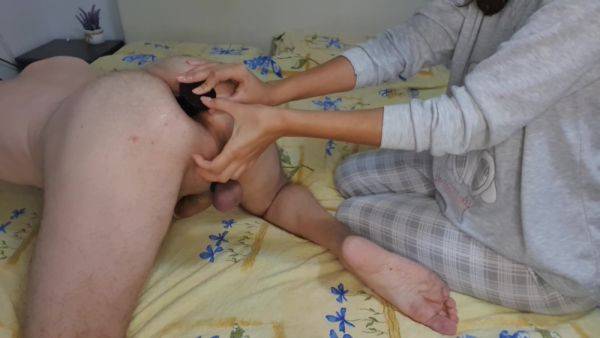 Anally Wrecked With Big Dildo. Amazing Clip!! - videomanysex.com on freevids.org