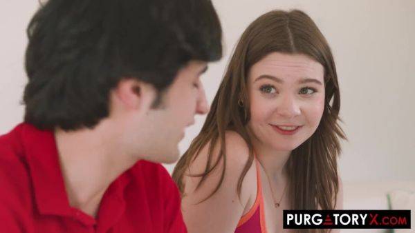 Adrianna Jade looks cute even with cock in her mouth - PurgatoryX - anysex.com on freevids.org