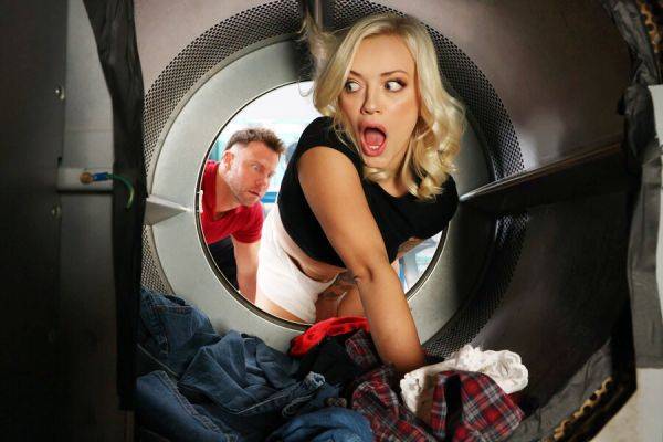 Blonde stuck in laundrymachine and will do anything for help - txxx.com on freevids.org