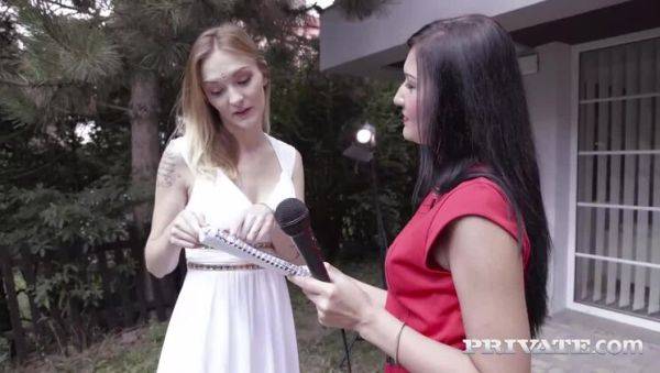 Vanessa Vaughn, debuts for Private in a trio with Belle Claire - porntry.com on freevids.org