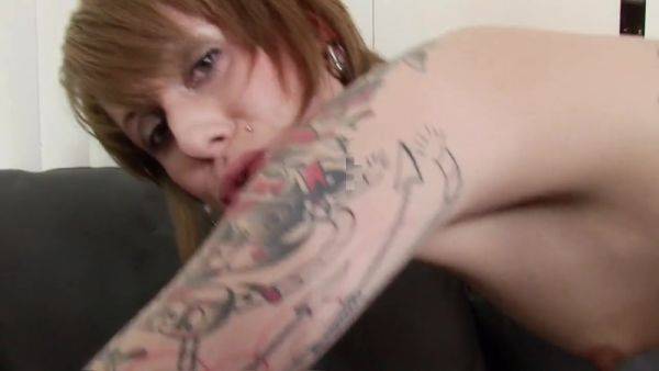 Sexy Tattooed Brunette Fucked And Sprayed On Her Ass - HardcoreSolo - hotmovs.com on freevids.org
