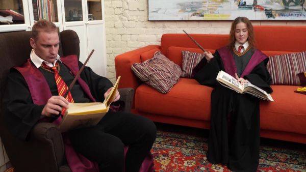 Harry Potter, Nicole Murkovski And Martin Spell - Hermione Gave A Blowjob Between Couples - upornia.com on freevids.org