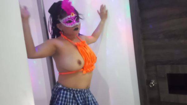 Stepmom Dress Up As A Very Hot Student 18+ And Performs Sexy Dance On The Pole - upornia.com on freevids.org