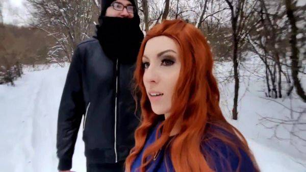 She Showed Her Bare Breasts To A Passerby In A Winter Park And Teased His Cock With Juicy Lips 5 Min - Wide Hips - upornia.com on freevids.org