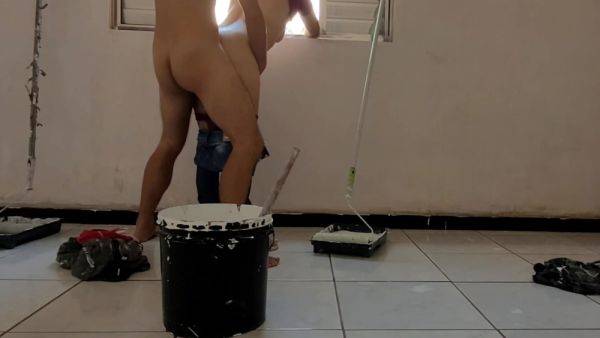 Married Housewife Cheats On Her Husband With A Painter With A Big Dick - hclips.com on freevids.org