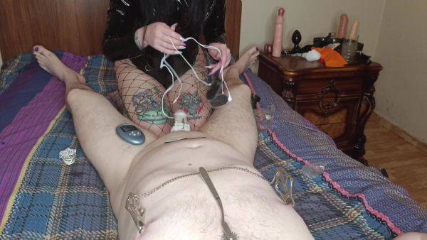 Fun Bdsm Game With Nipples And Electric Shock On Balls. Cbt - hclips.com on freevids.org