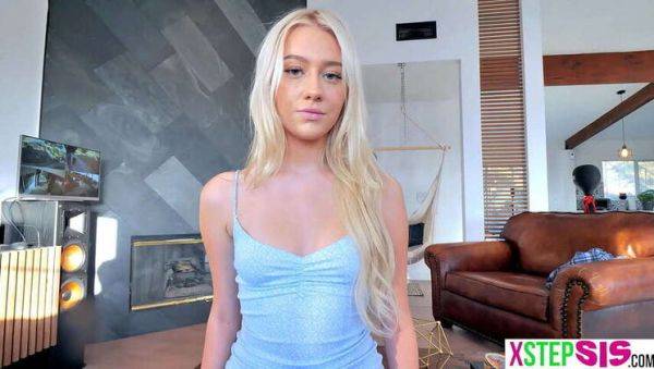 Step-sister Skyler Storm, a petite teen, insists on oral pleasure - porntry.com on freevids.org