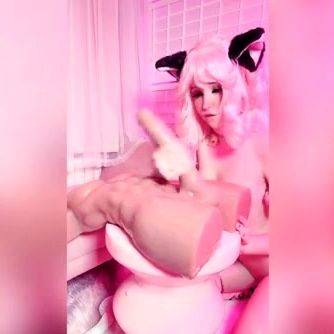 Belle Delphine - Pink Kitten Doll Riding - drtuber.com on freevids.org