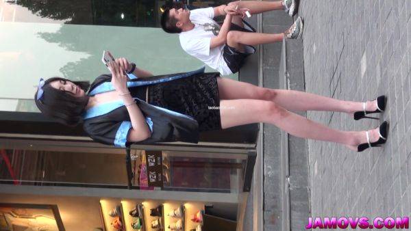 Chinese Girl Caught on the Street - hclips.com - China on freevids.org