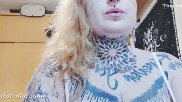 Tattooed Girl Smokes A Cigarette - hotmovs.com on freevids.org