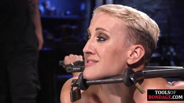 Spanked and punched BDSM bitch toyed and fingered - hotmovs.com on freevids.org