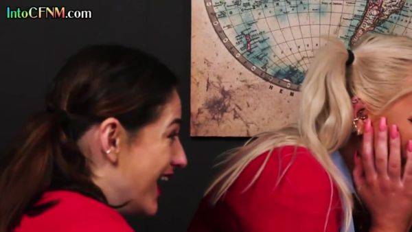 CFNM British students suck professor cock in college 3some - hotmovs.com - Britain on freevids.org