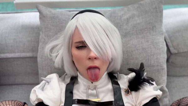 Sweetie Fox as 2B from NieR: Automata Gets Her Tight Pussy Fucked Every Which Way & Cum On Her Face - Amateur Cosplay - veryfreeporn.com on freevids.org