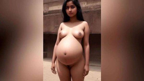 Young Pregnant Asian and Indian Lesbian MILFs with Big Tits and Sexy Curves - veryfreeporn.com - India on freevids.org