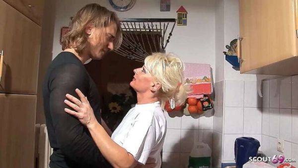 German MILF Stepmom Convinces Step Son for a Forbidden Encounter in the Kitchen - xxxfiles.com - Germany on freevids.org