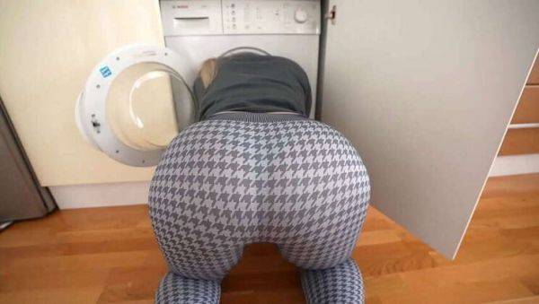 Step-Sister with Stunning Ass Gets Trapped in Washing Machine: A Hot & Creamy POV Encounter - veryfreeporn.com on freevids.org