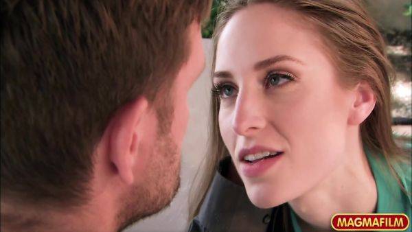 Skinny Brunette Fucks Outdoors - upornia.com on freevids.org