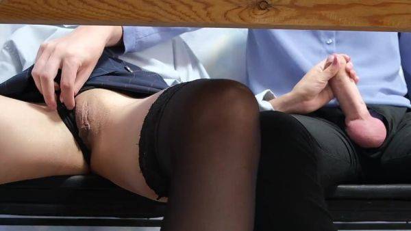 It's boring in class as always, so I'll touch my hot classmate at the desk - anysex.com on freevids.org