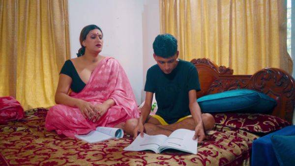 Desi Stepmom Taught Her Stepson How To Do Sex While He Was Studying (hindi Audio) - desi-porntube.com - India on freevids.org