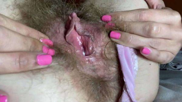 Amateur Blonde with Hairy Pussy and Big Clit Experiences Intense Orgasm - veryfreeporn.com on freevids.org