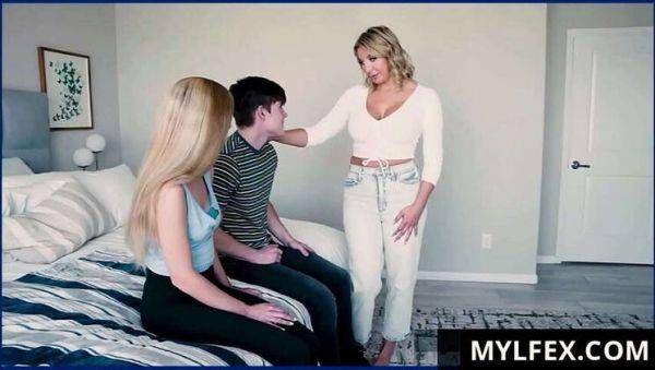 MylfeX: MILF Tutors Steamy Lessons to Her Innocent Stepkids (Featuring Macy Meadows, Sophia Deluxe) - porntry.com on freevids.org