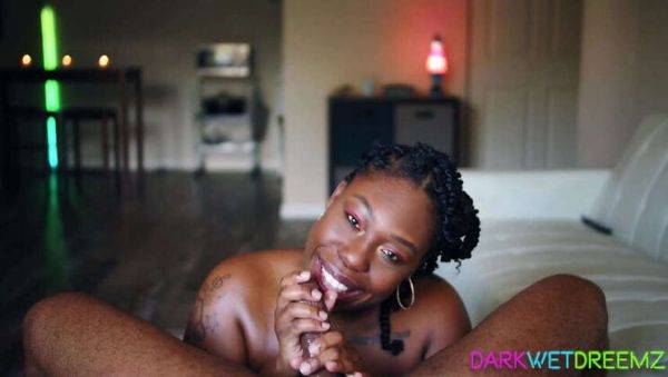 Ebony BBW Bombshell Gives Explicit Blowjob & Cum-Filled Facial - porntry.com on freevids.org