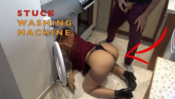 Dumb Maid Trapped in Washing Machine - xxxfiles.com on freevids.org