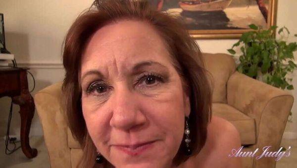 Step-Aunt Marie, 60 & Sexy, Sucks Your Cock & Masturbates in Nylons - porntry.com on freevids.org