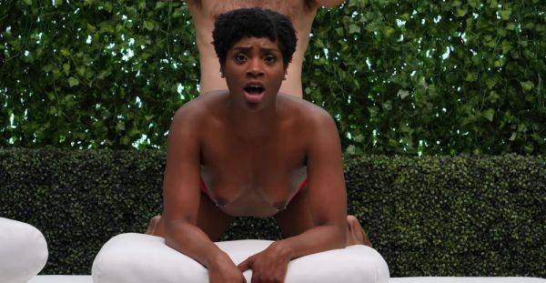 Ebony babe casts for porn the hard way until sperm blasts on her fine ass - alphaporno.com on freevids.org