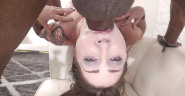 Young amateur throats the BBC in crazy positions for a full cam show - xbabe.com on freevids.org