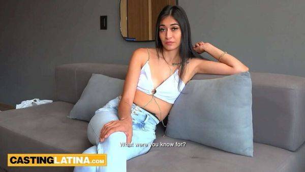 Sexy Latina MILF Jovanna Takes Big Cock in Her First Porn Audition - xxxfiles.com - Colombia on freevids.org