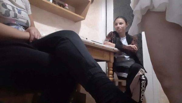 Lesbian Girls Dirty Talk & Pussy Cum - Wet Kitchen Orgasm - xxxfiles.com on freevids.org