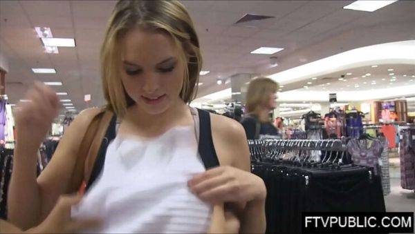 Keira Nicole Flashes Her Pussy in Risky Mall Adventure - xxxfiles.com on freevids.org