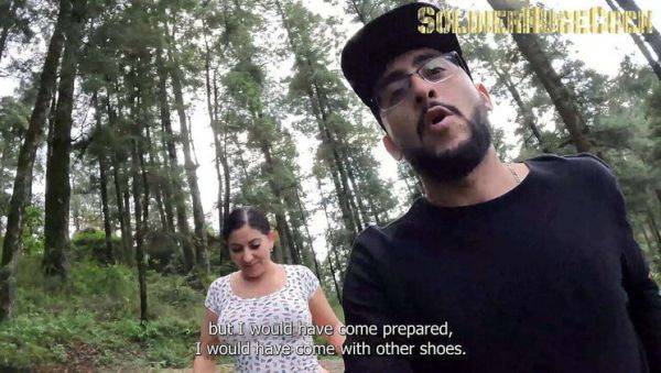 Lost in the Woods: MILF Teresa Ferrer Fucks Soldierhugecock for Help - porntry.com - Spain on freevids.org