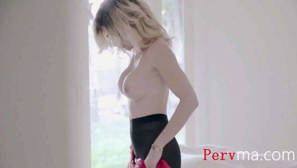 Stepmom Cory Chase Sucks Step Son Under Mistletoe - Big Tits MILF Fuck - porntry.com on freevids.org