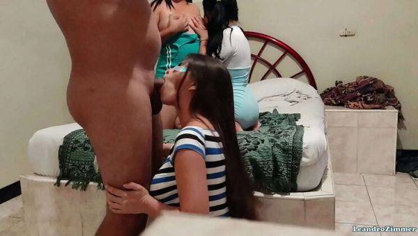 Wife Surprises Me with Lesbian Sleepover Orgy - Homemade Foursome with Big Ass Brunettes - veryfreeporn.com on freevids.org