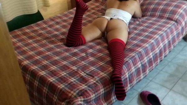 Step Dad Watches Teen Masturbate and Fingers Her Shaved Pussy - Homemade Amateur Cuckold - xxxfiles.com on freevids.org