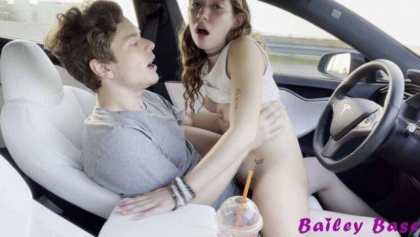 Petite Teen Bailey Base Rides Cowgirl in Tesla Autopilot Fuck - Hardcore 4k - veryfreeporn.com on freevids.org