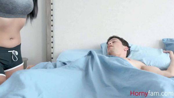 Stepmom Begs for Morning Sex with Stepbrother - Karmen Santana & Savannah Fyre - xxxfiles.com on freevids.org