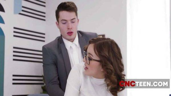 Office Freeuse: Cute Teens in Skirts Overpowered by Boss - xxxfiles.com on freevids.org