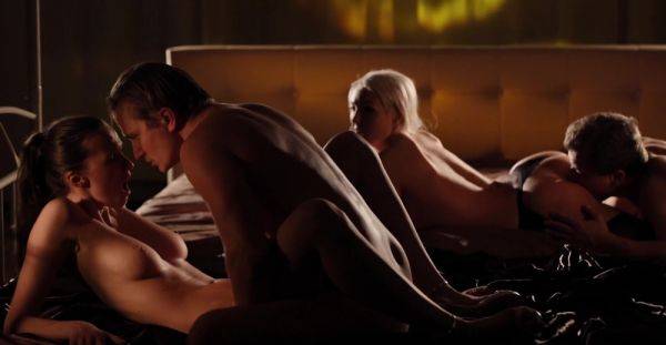 Dashing girls swap lovers in charming foursome in the middle of the night - alphaporno.com on freevids.org