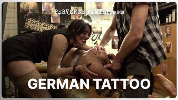 German Tattoo Family Fuck: Anna de Ville Rough Anal & Deep Throat with George Uhl - xxxfiles.com - Britain - Germany on freevids.org