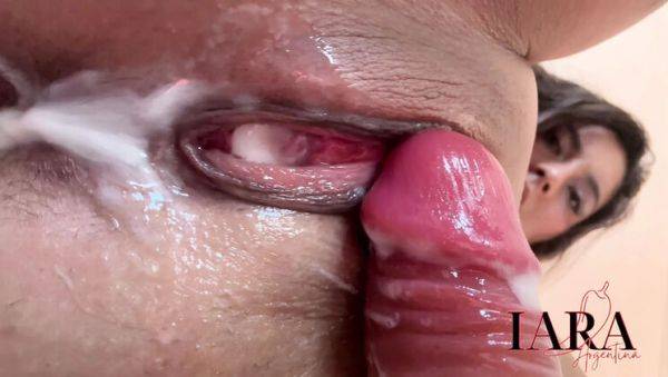 Iara Sanchez Creampie - Latina Solo Masturbation Orgasm with Big Dildo - porntry.com on freevids.org