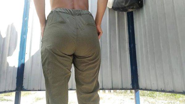 SexyAnka Tanned Slim MILF Hairy Pussy Beach Locker Room Panties Change - porntry.com - Ukraine on freevids.org