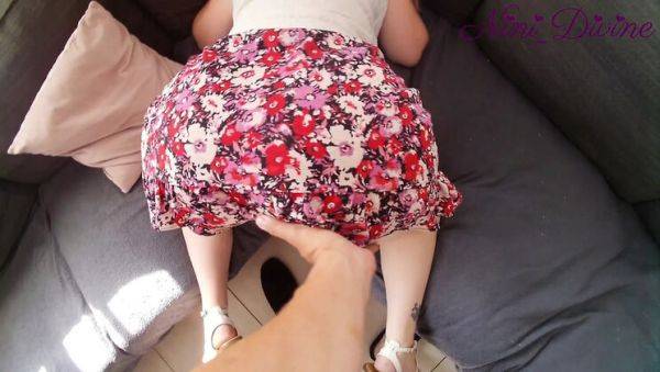 Stuck White Pawg Doggy Fuck on Sofa - Nini Divine Gets Anal POV - xxxfiles.com - France on freevids.org