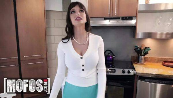 Lexi Luna Gets Stepson's Big Cock When Husband Ignores Her - Blowjob & Cum on Big Tits - xxxfiles.com - Britain on freevids.org