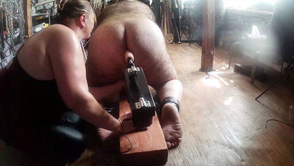 Part 2: Domina Satana Uses Fucking Machine on Piggy - Anal, BDSM, Femdom - xxxfiles.com - Britain on freevids.org