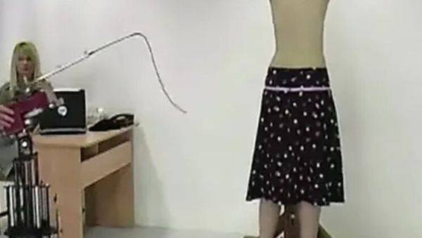 Pandora Blake Spanking Machine - Bare Back Whipping Teen Punishment - porntry.com on freevids.org