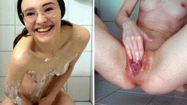 Very Skinny German Girl Squirting with Small Tits and Big Labia - porntry.com - Germany on freevids.org